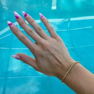 Beverly Hills Jewelers Gold & Diamond Tennis Bracelet